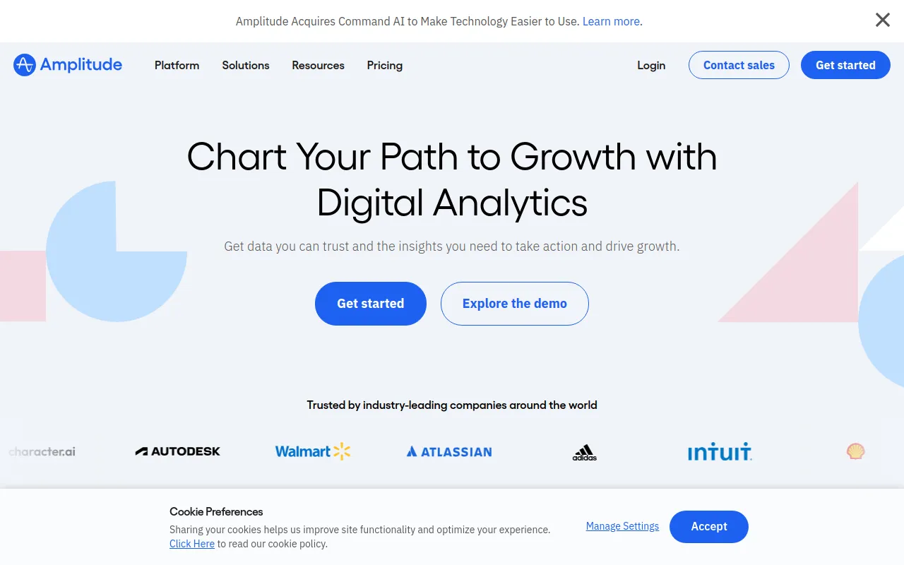 Preview of amplitude.com