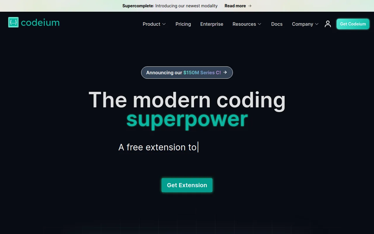 Preview of codeium.com