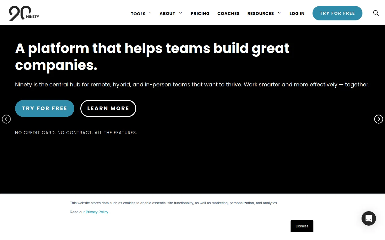 Preview of ninety.io
