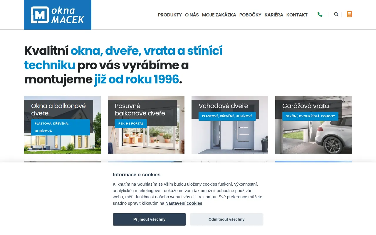 Preview of oknamacek.cz