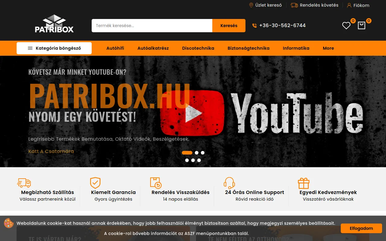 Preview of patribox.hu