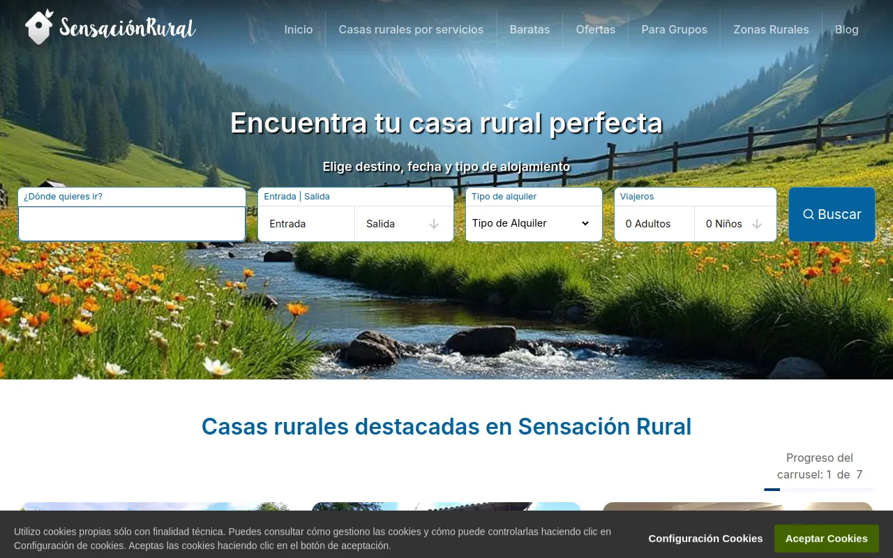 Preview of sensacionrural.es